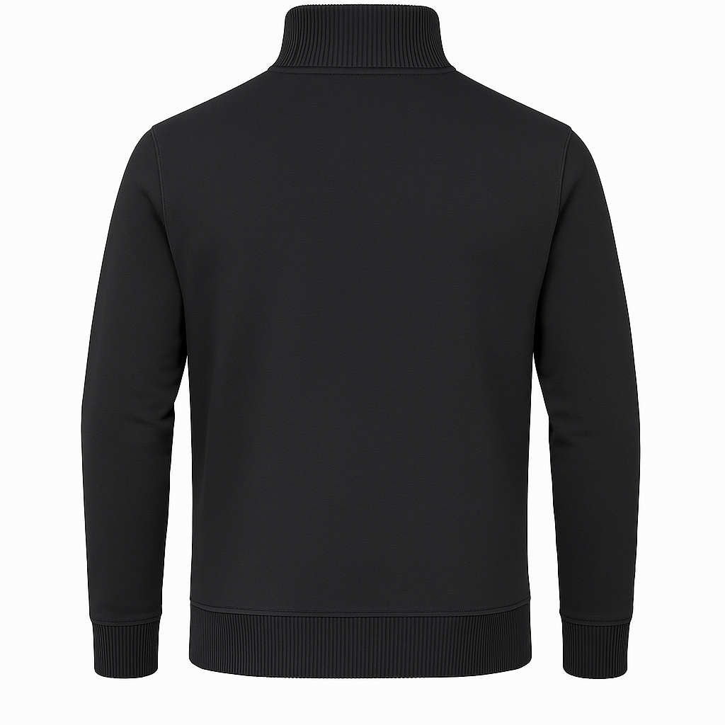 Ribbed Collar Sweatshirt