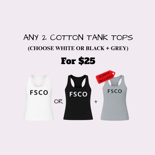 2-Pack Tank Top Bundle (Choose One, Get One in Grey)