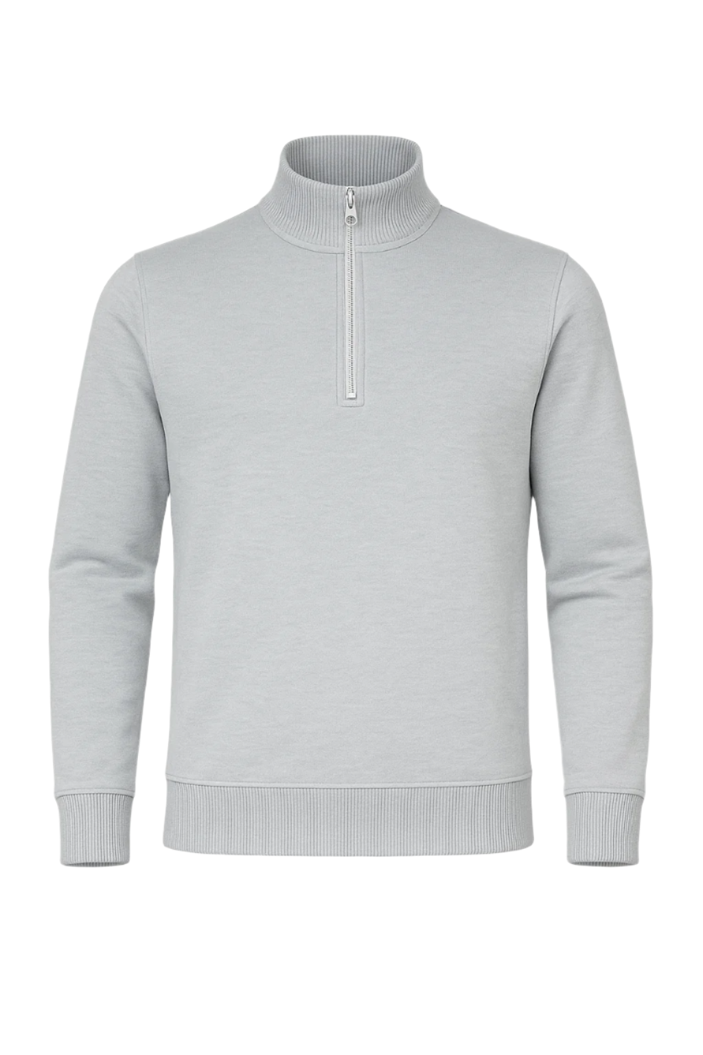 Ribbed Collar Sweatshirt