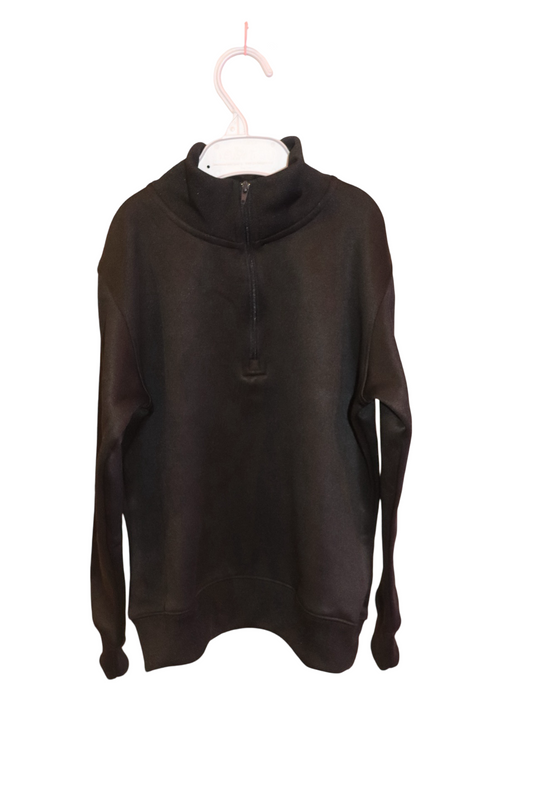 Ribbed Collar Sweatshirt