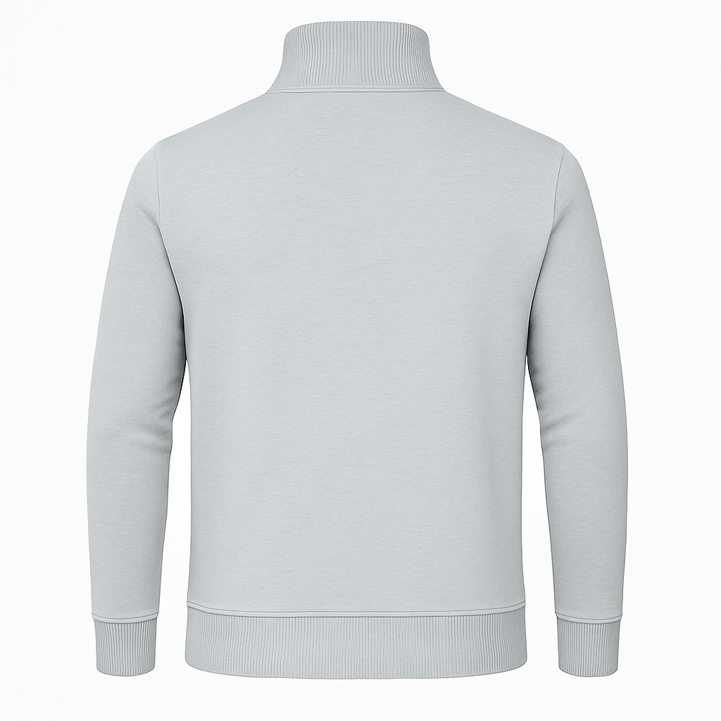 Ribbed Collar Sweatshirt